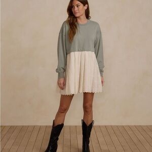Sweatshirt Dress in Laurel by Rylee & Cru